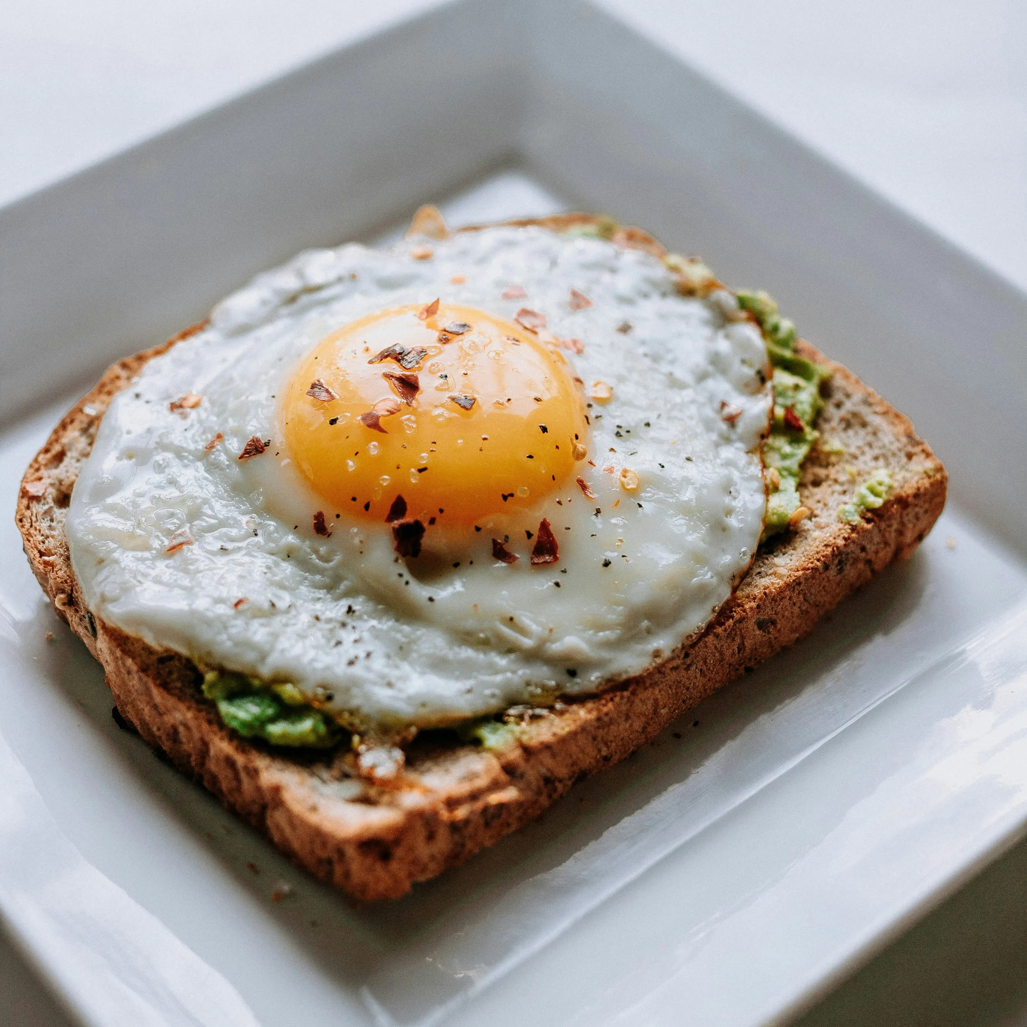 Fried egg on avocado toast